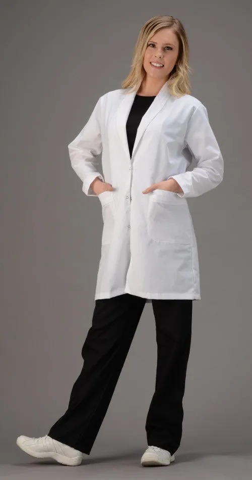 36" Women's Pleated Lab Coat