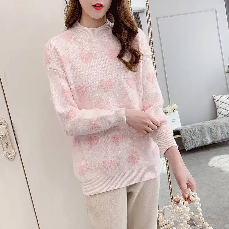 4 COLOR LOVE PULLOVER SWEATER UB3154