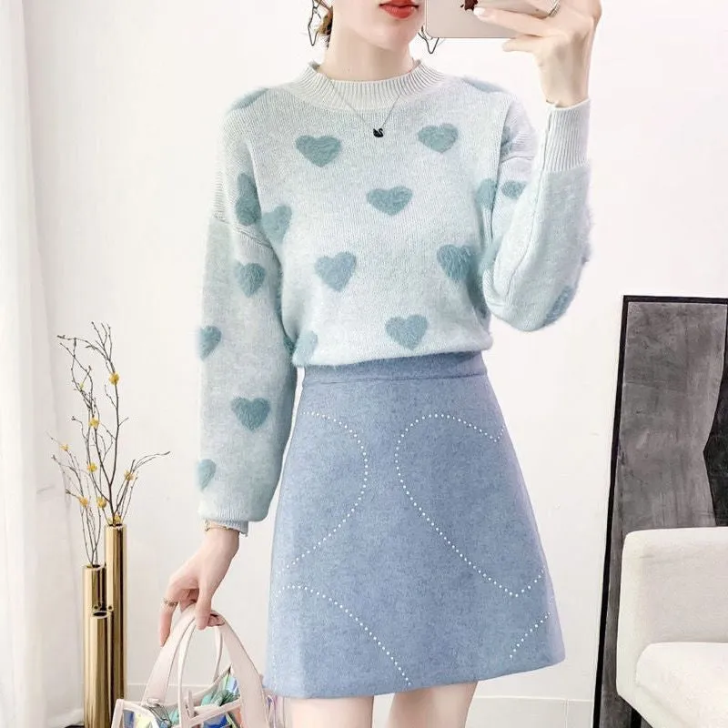 4 COLOR LOVE PULLOVER SWEATER UB3154