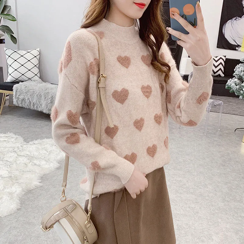 4 COLOR LOVE PULLOVER SWEATER UB3154