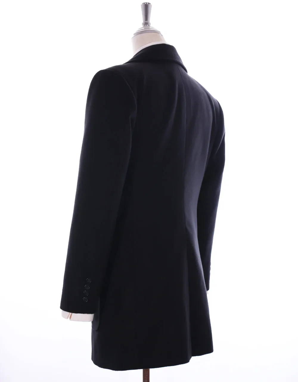 60s Mod Retro Black Pea Coat