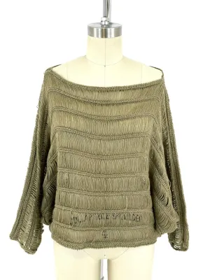 70s Issey Miyake Open Knit Sweater