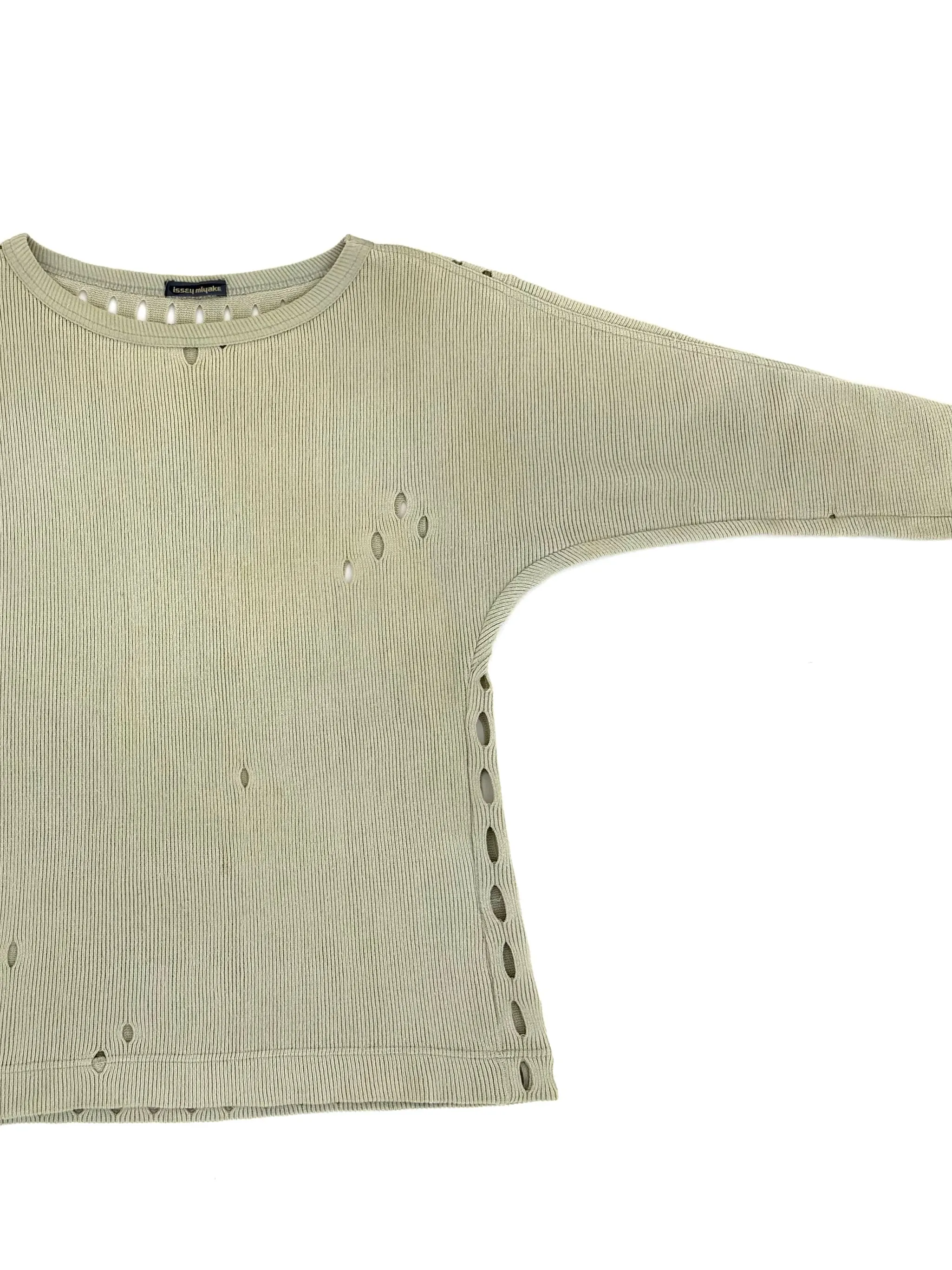 80s Issey Miyake Cutout Knit Sweater