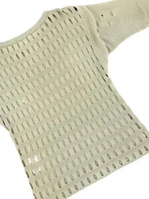 80s Issey Miyake Cutout Knit Sweater