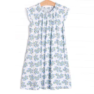 Abundant Arrangement Bamboo Night Gown, Blue