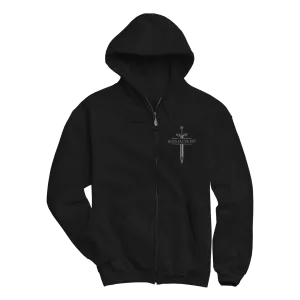 ALEA JACTA EST "Dillon" Black Zip-Up Hoodie