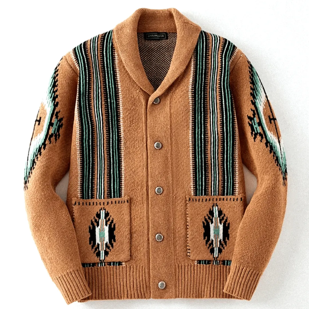 Alfie | Western Heritage Knitted Cardigan Sweater