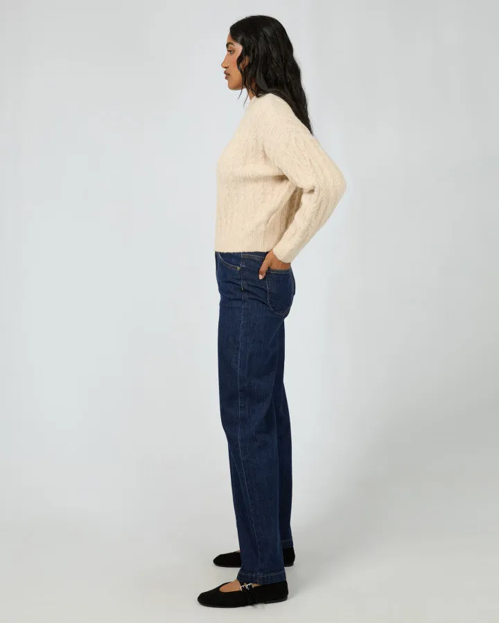 All About Eve Margaux Cable Knit - Vintage White