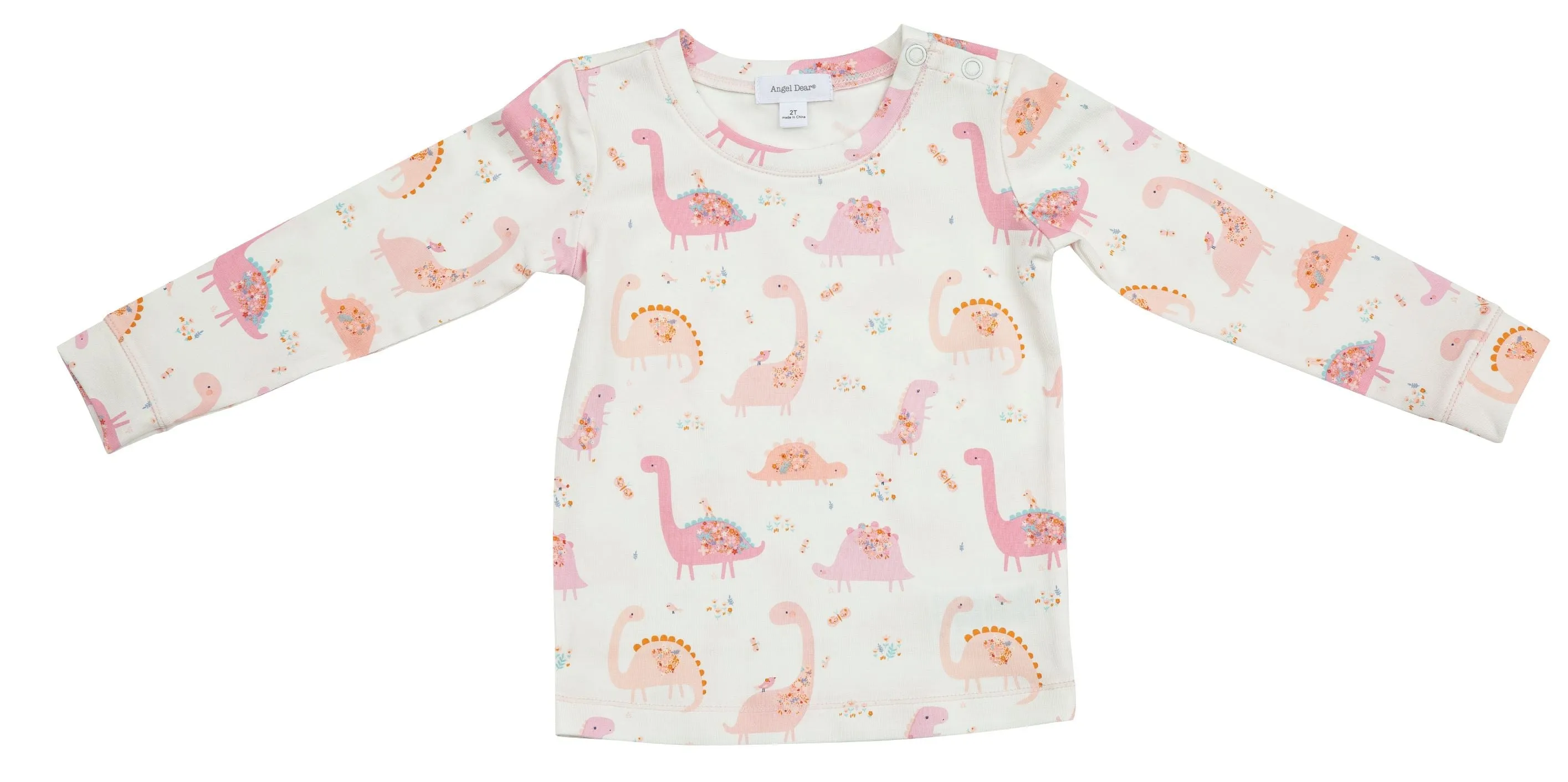 Angel Dear Floral Dinos Bamboo Lounge Wear Set