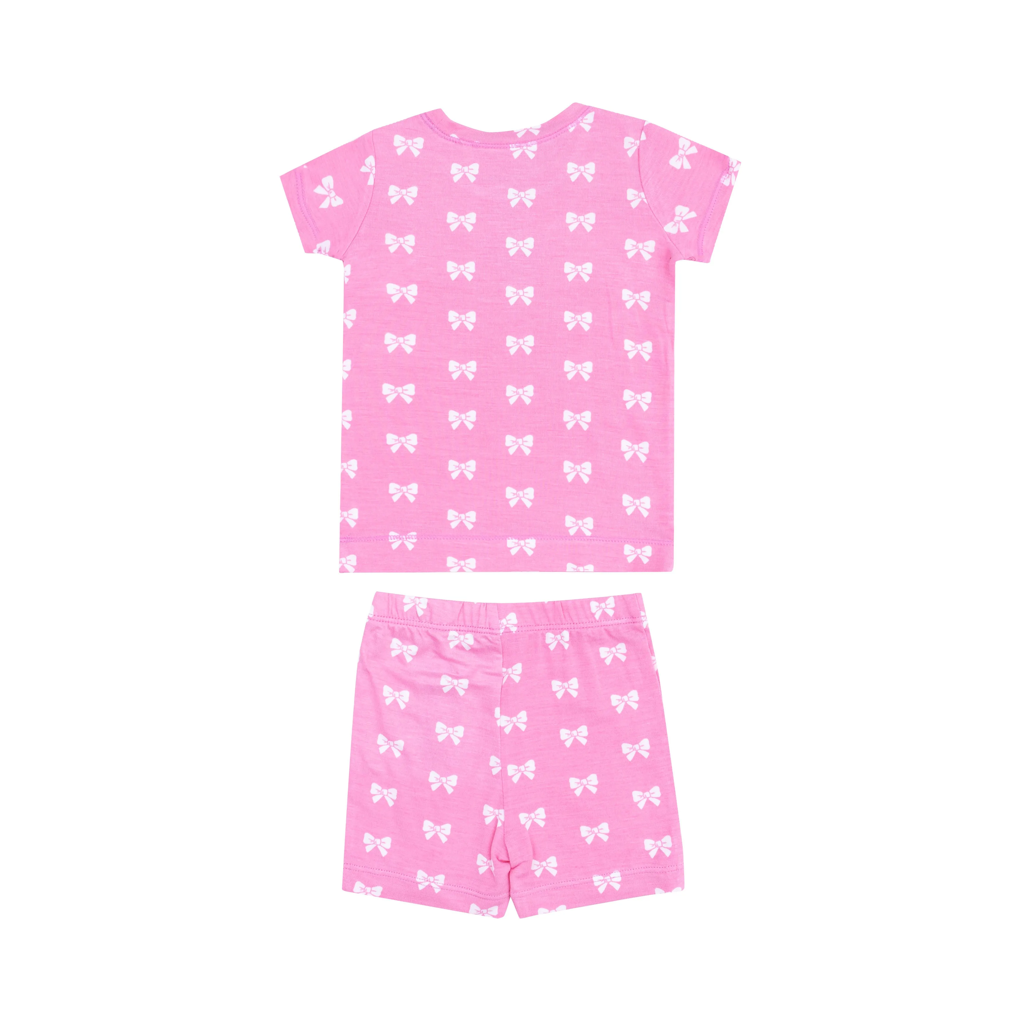 Angel Dear Loungewear Short Set - Pink Bows