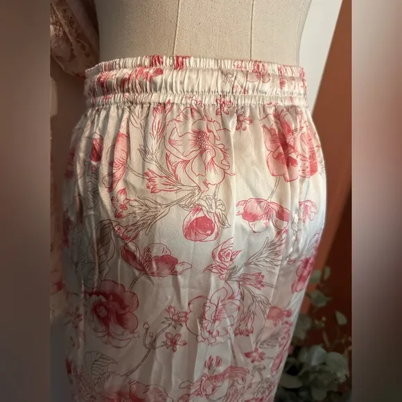 Anthropologie | Rachel Parcell | lace trimmed | floral | 2-piece | XL | pajamas