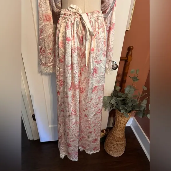Anthropologie | Rachel Parcell | lace trimmed | floral | 2-piece | XL | pajamas