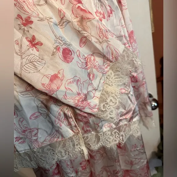 Anthropologie | Rachel Parcell | lace trimmed | floral | 2-piece | XL | pajamas