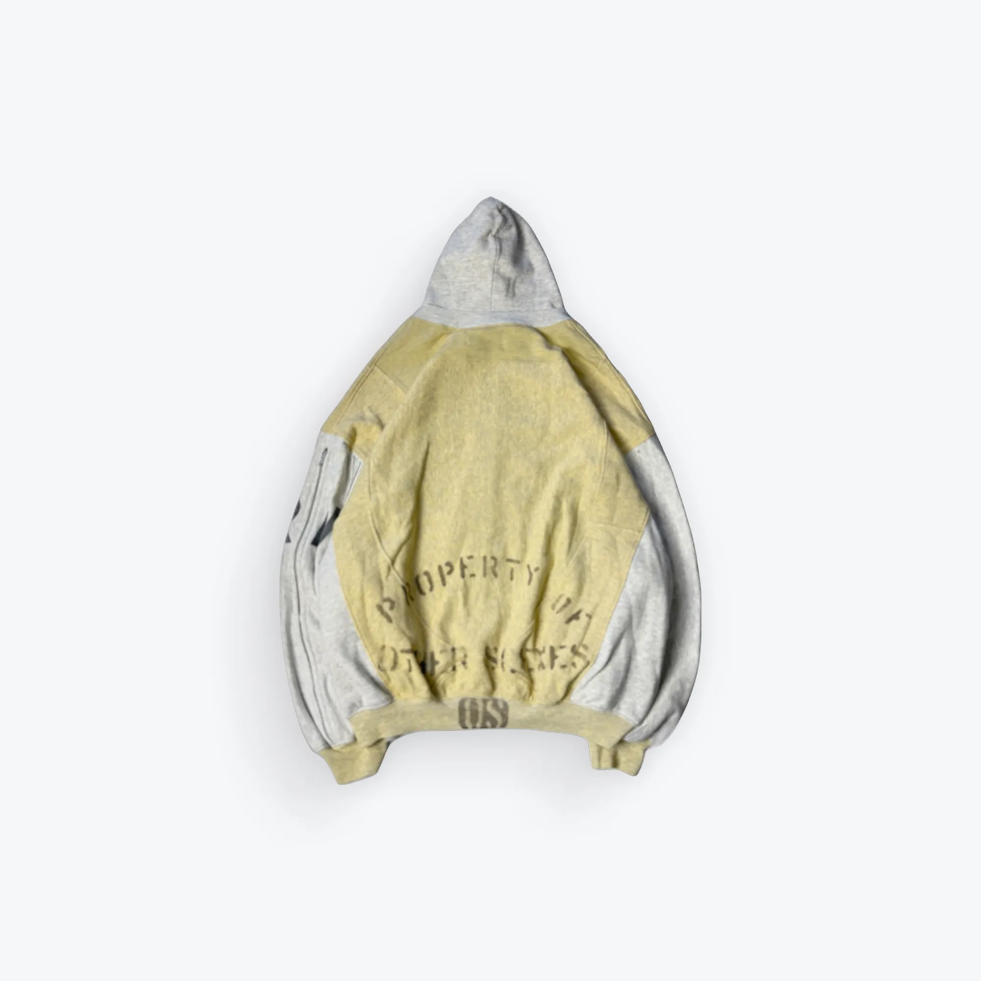 Army Rhinestone Zip-Up Hoodie