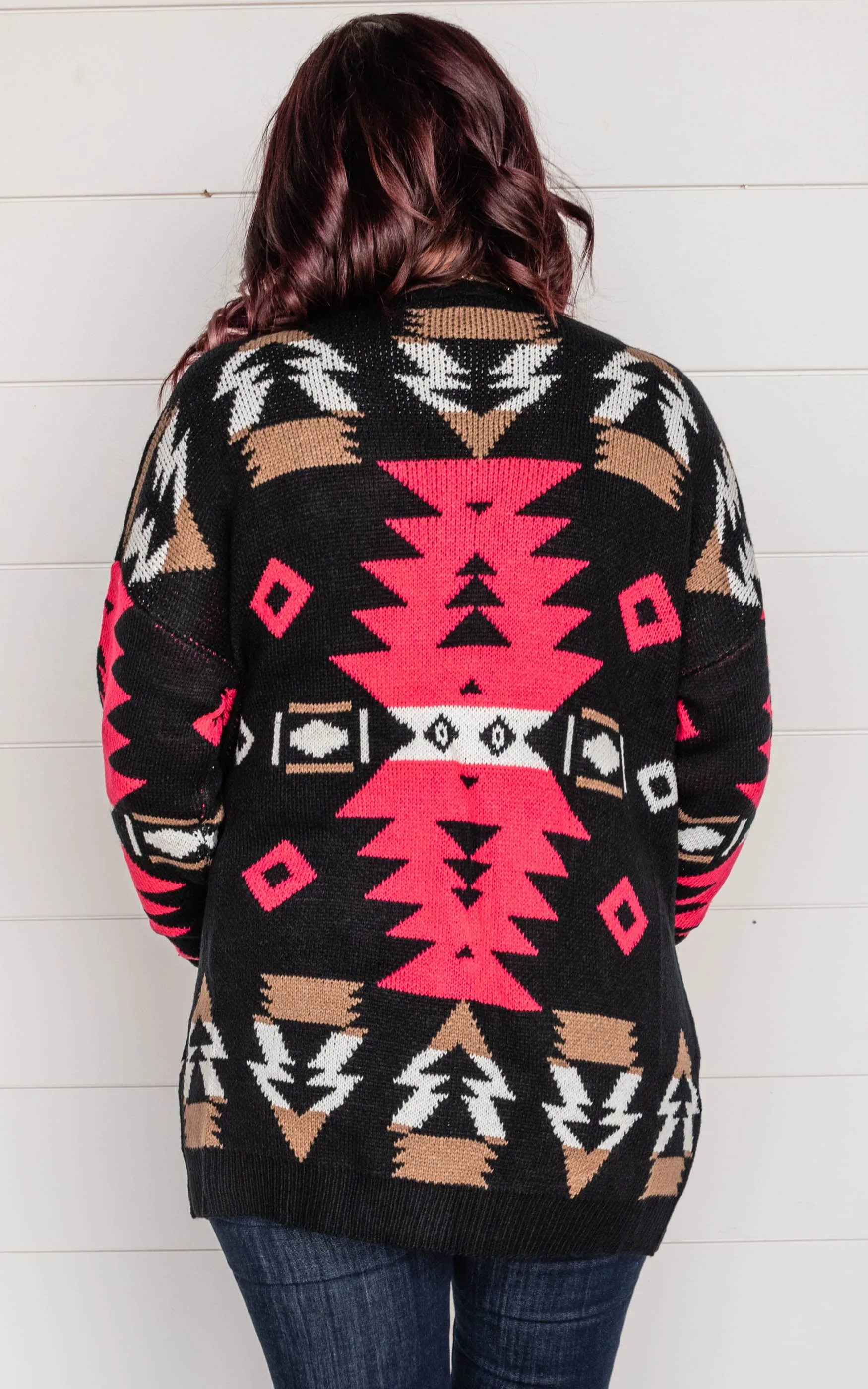 Aztec Open Cardigan