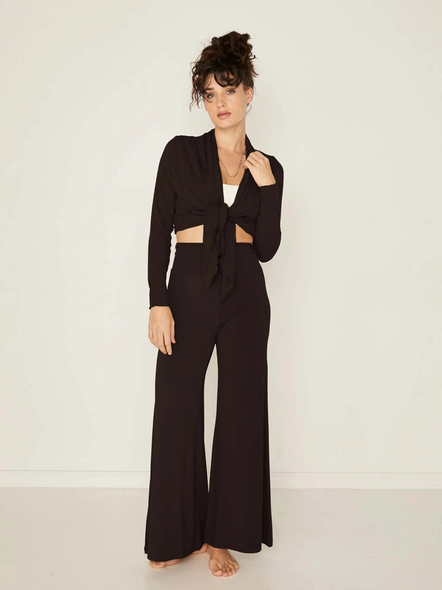 Bamboo Mid Cardigan - Black