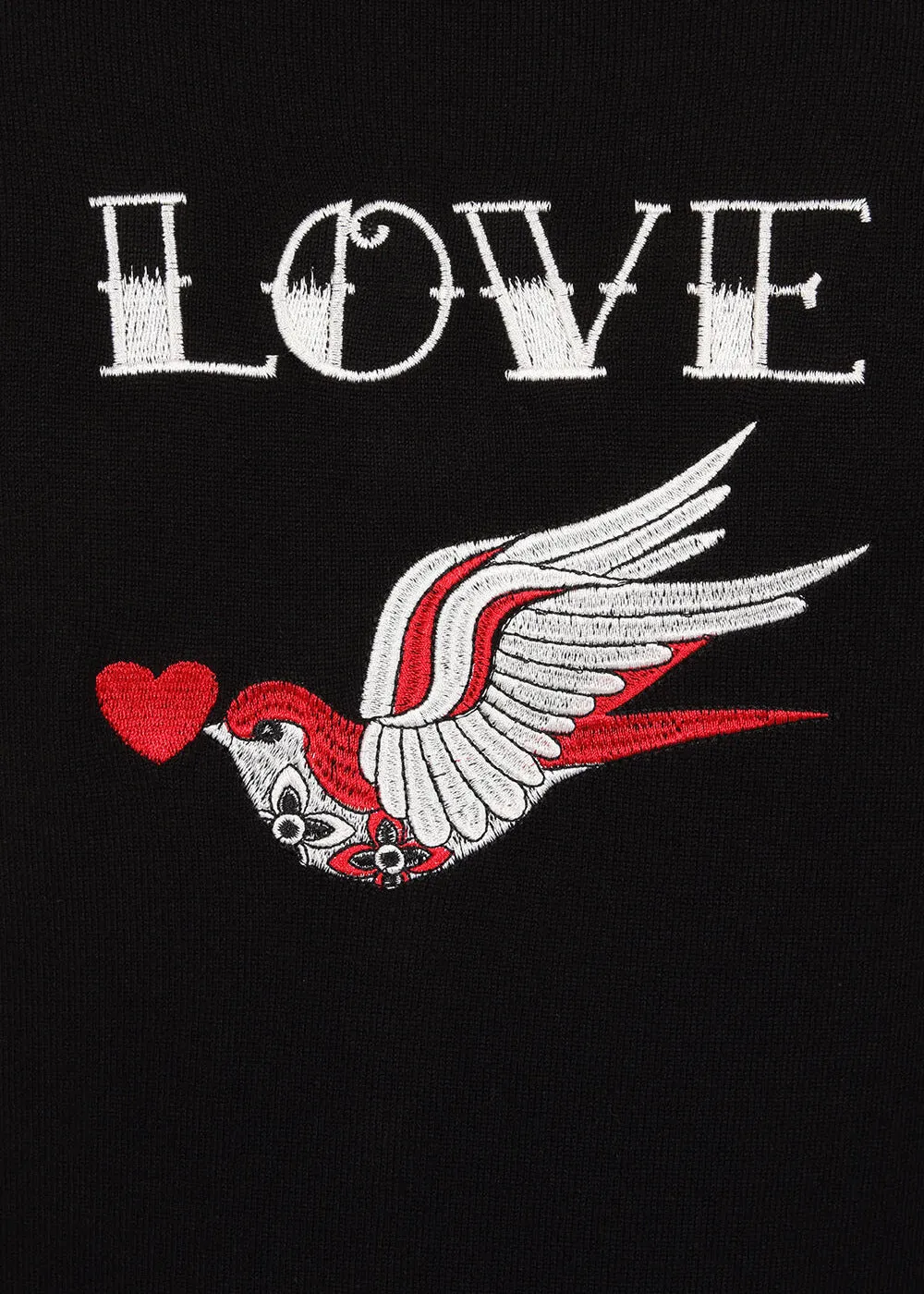 Banned Annie Love Swallow Cardigan Black