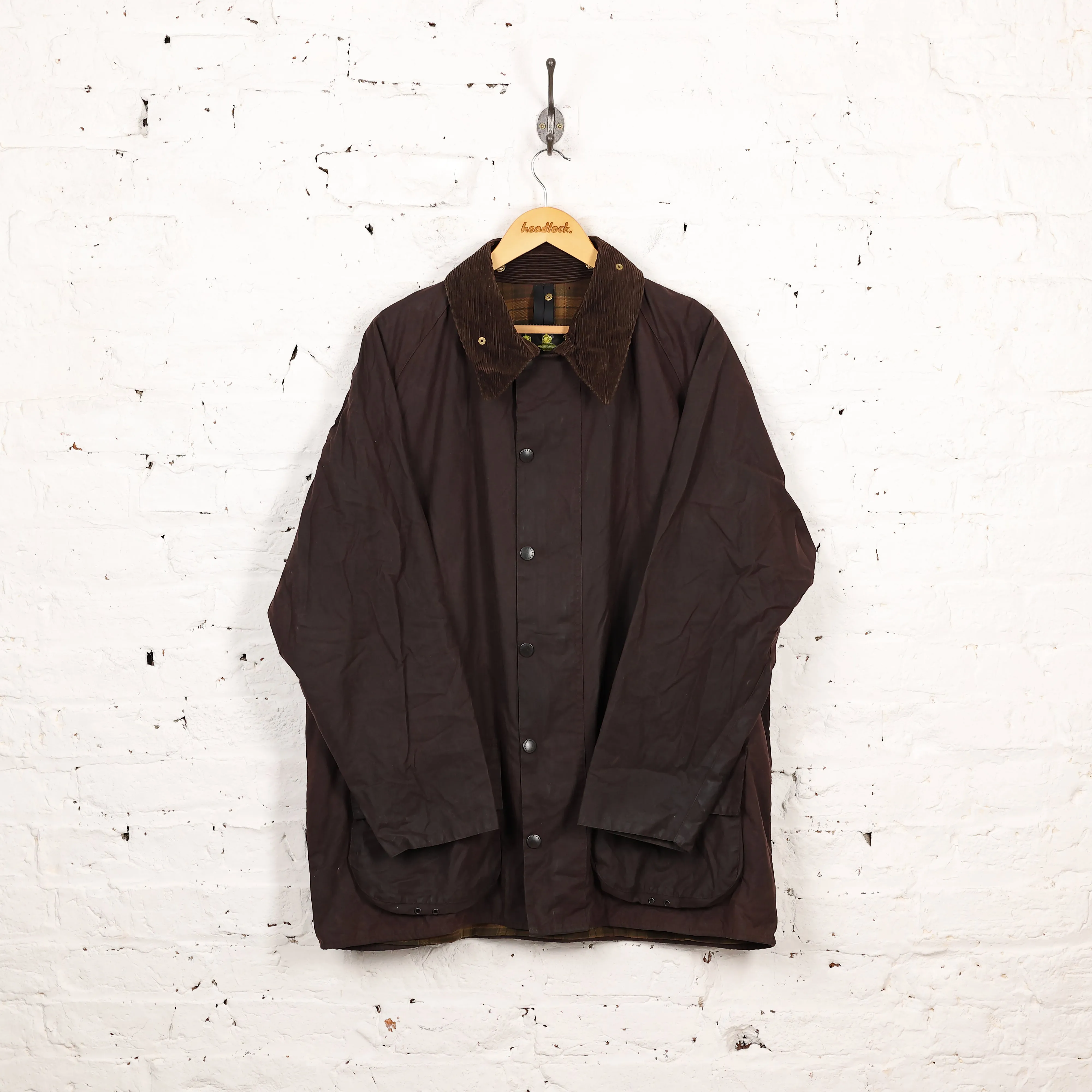 Barbour Beaufort Wax Jacket - Brown - XL