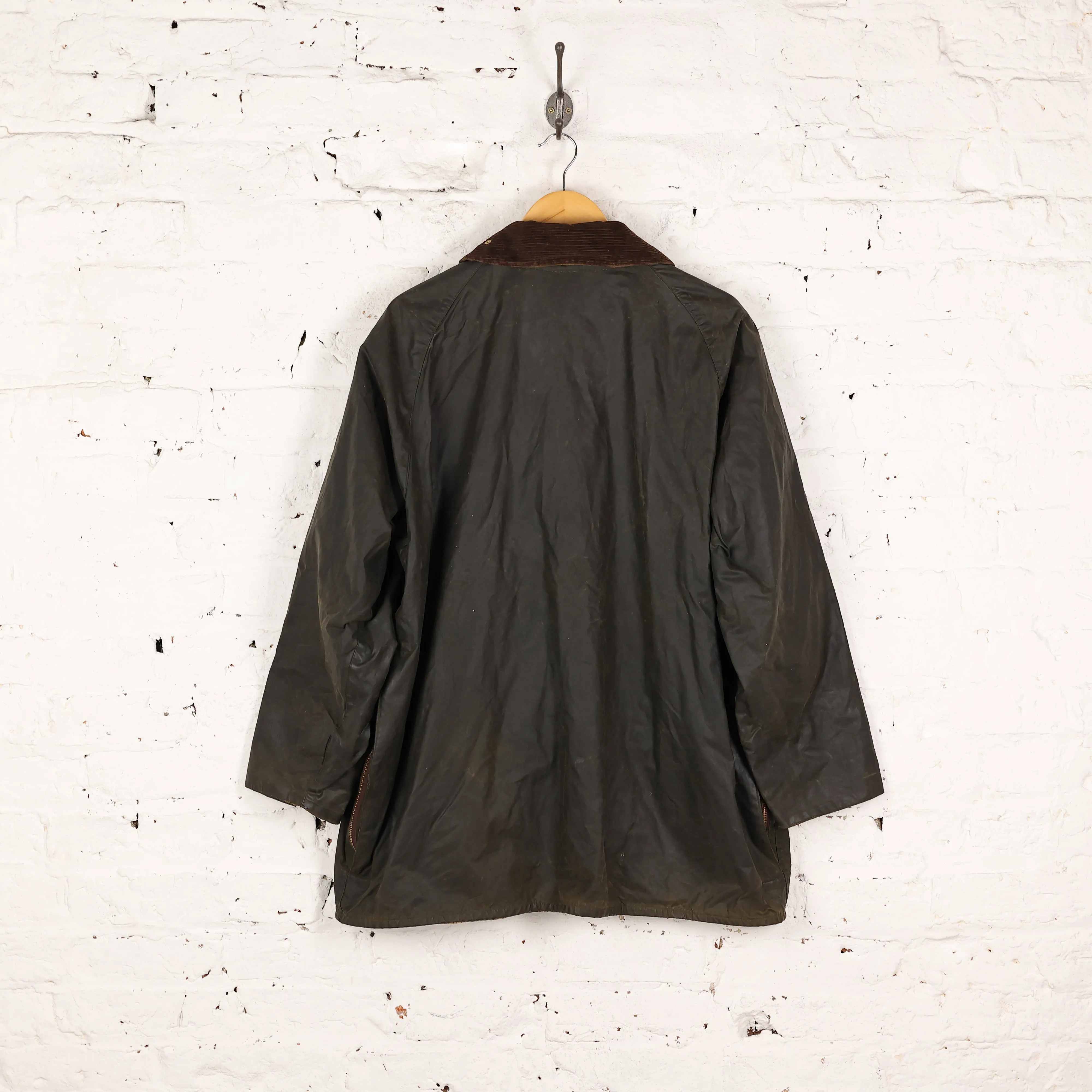 Barbour Beaufort Wax Jacket Coat - Green - XL