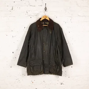Barbour Beaufort Wax Jacket Coat - Green - XL