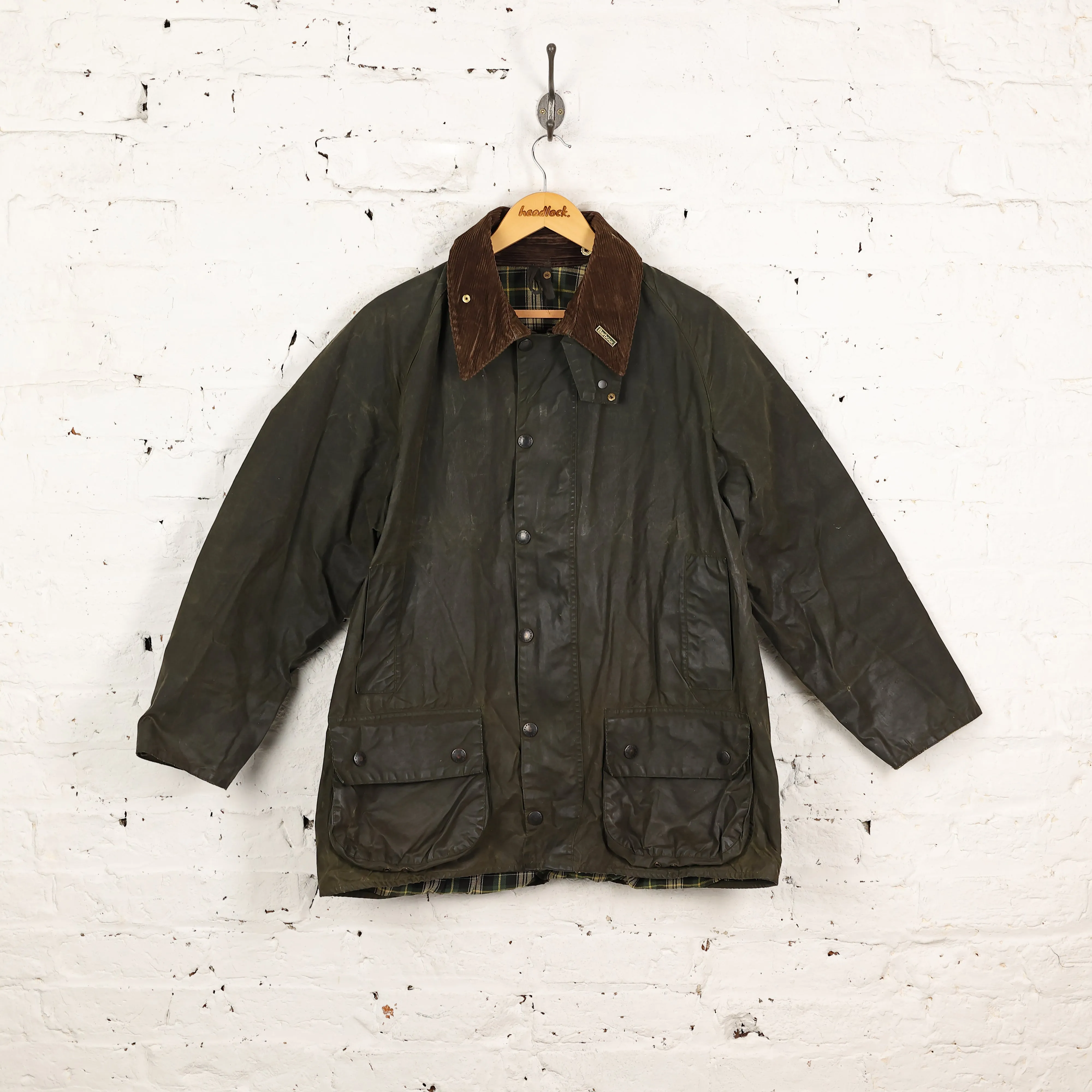 Barbour Beaufort Wax Jacket - Green - L