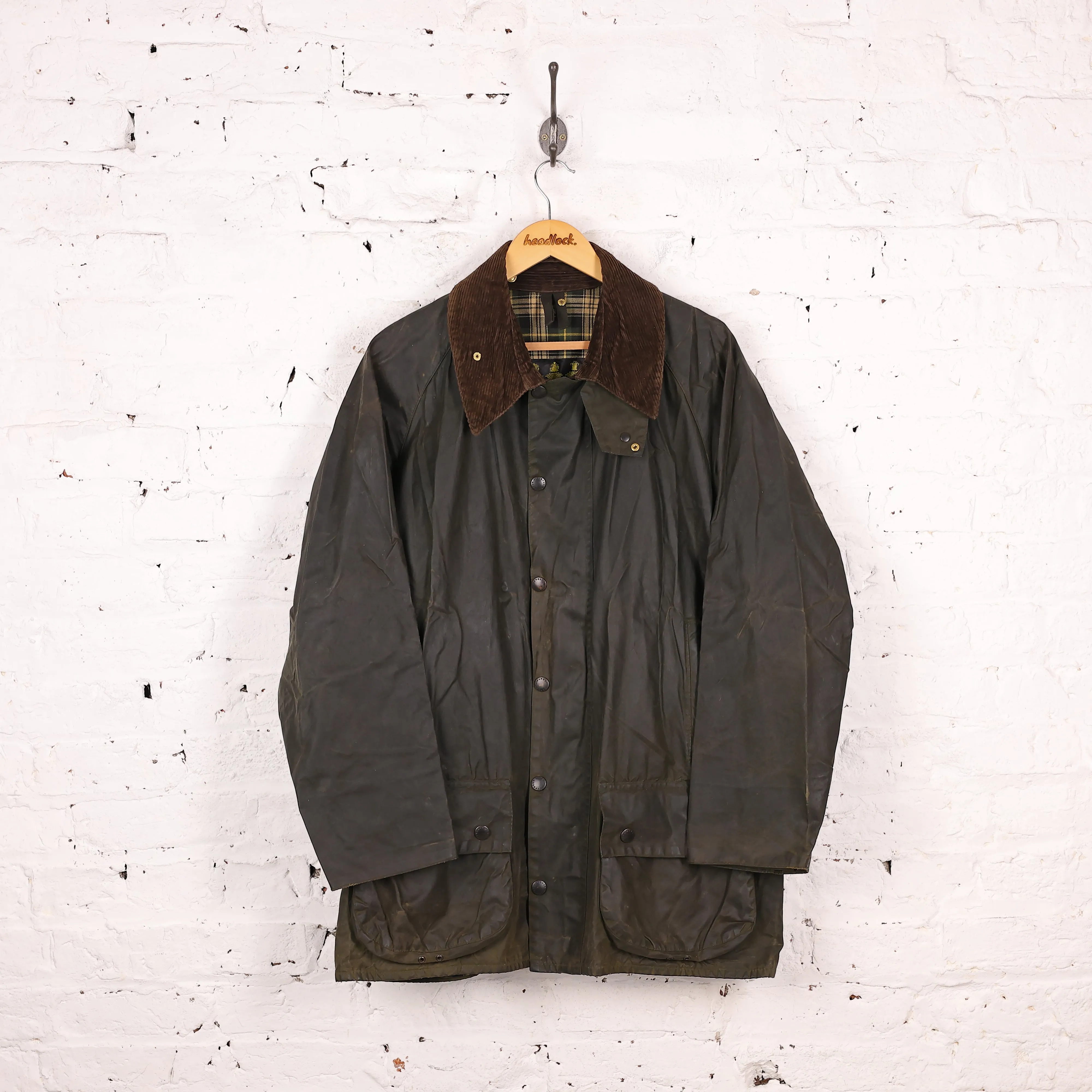 Barbour Beaufort Wax Jacket - Green - XL