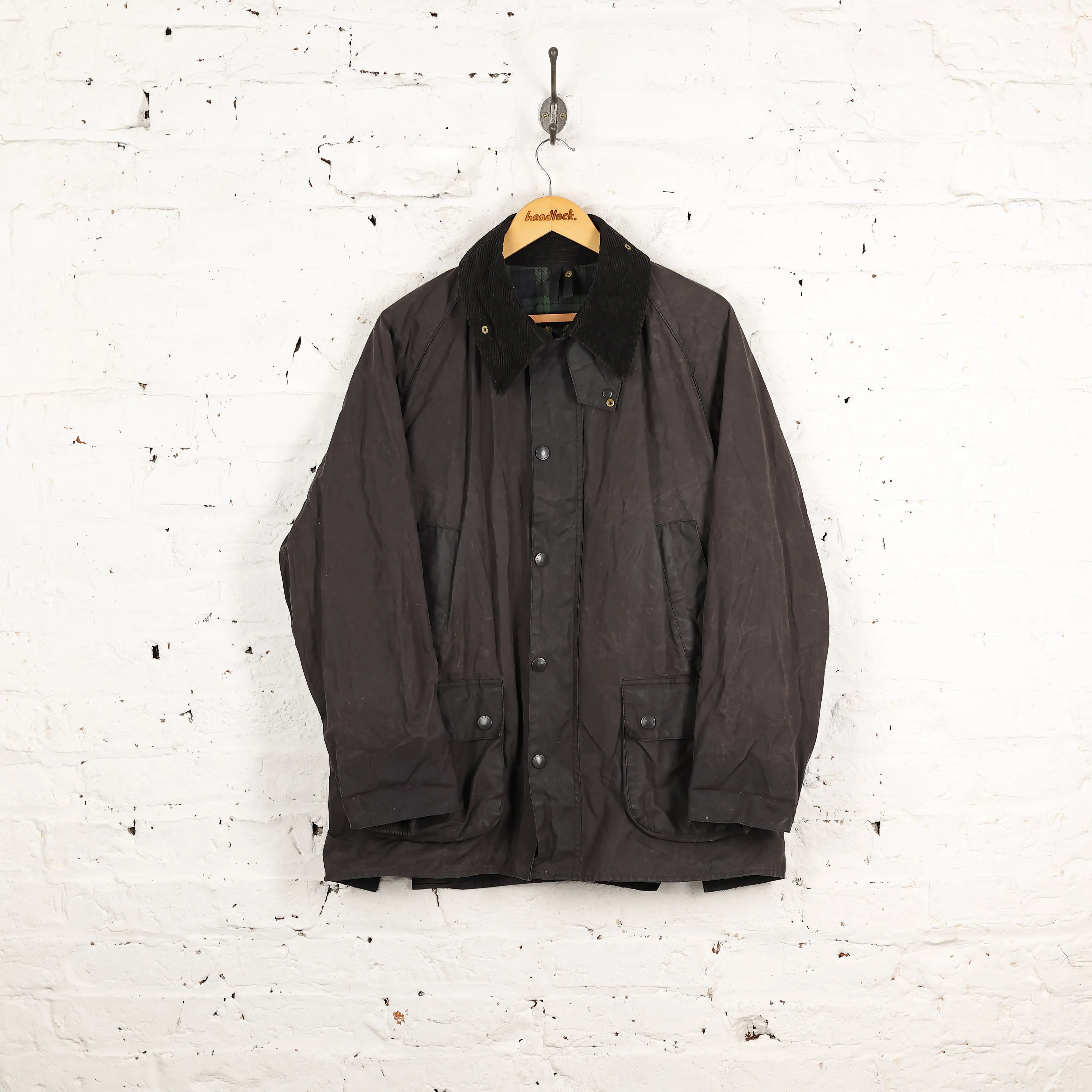 Barbour Bedale Wax Jacket  - Black - L