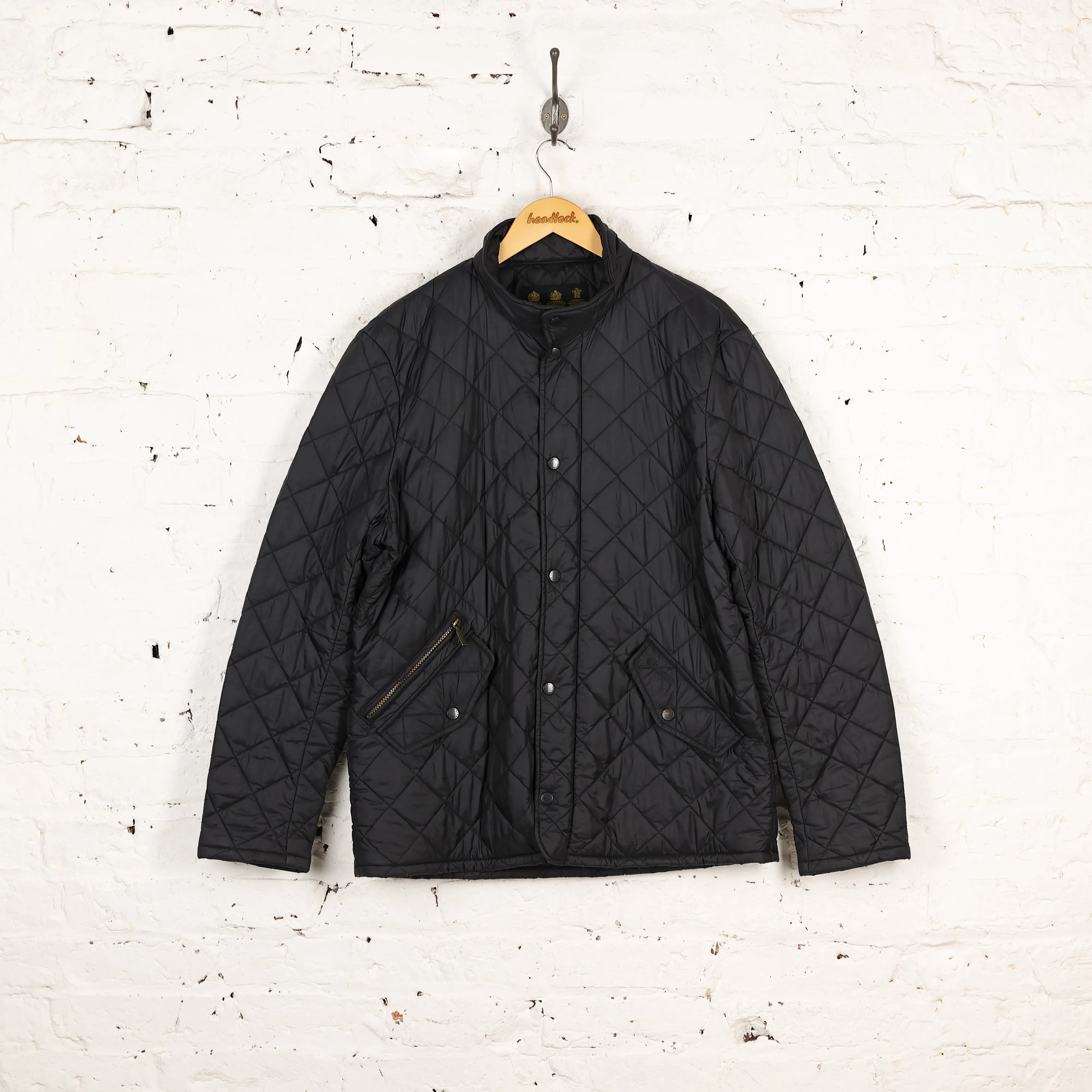 Barbour Flyweight Chelsea Quilt Jacket - Black - L