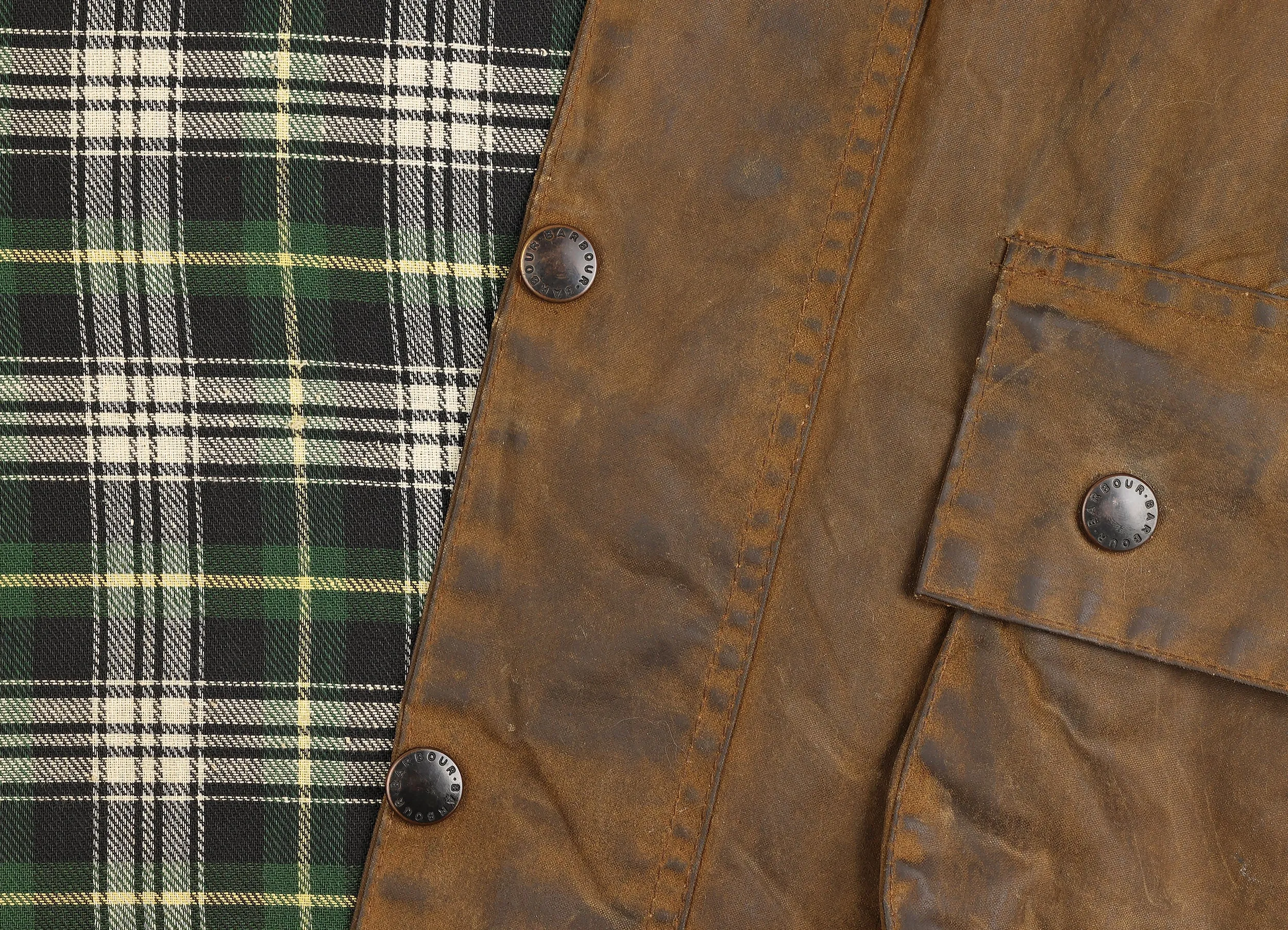Barbour Moorland Wax Jacket - Brown - L