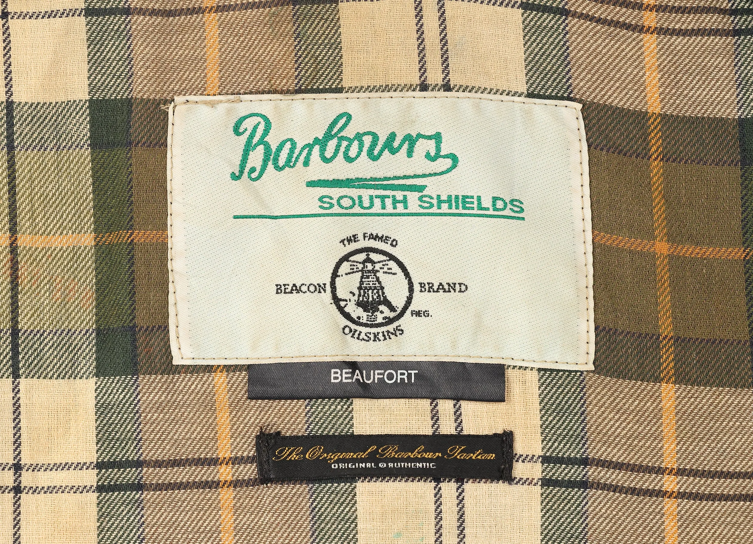 Barbour South Sheilds Beaufort Wax Jacket - Beige - M