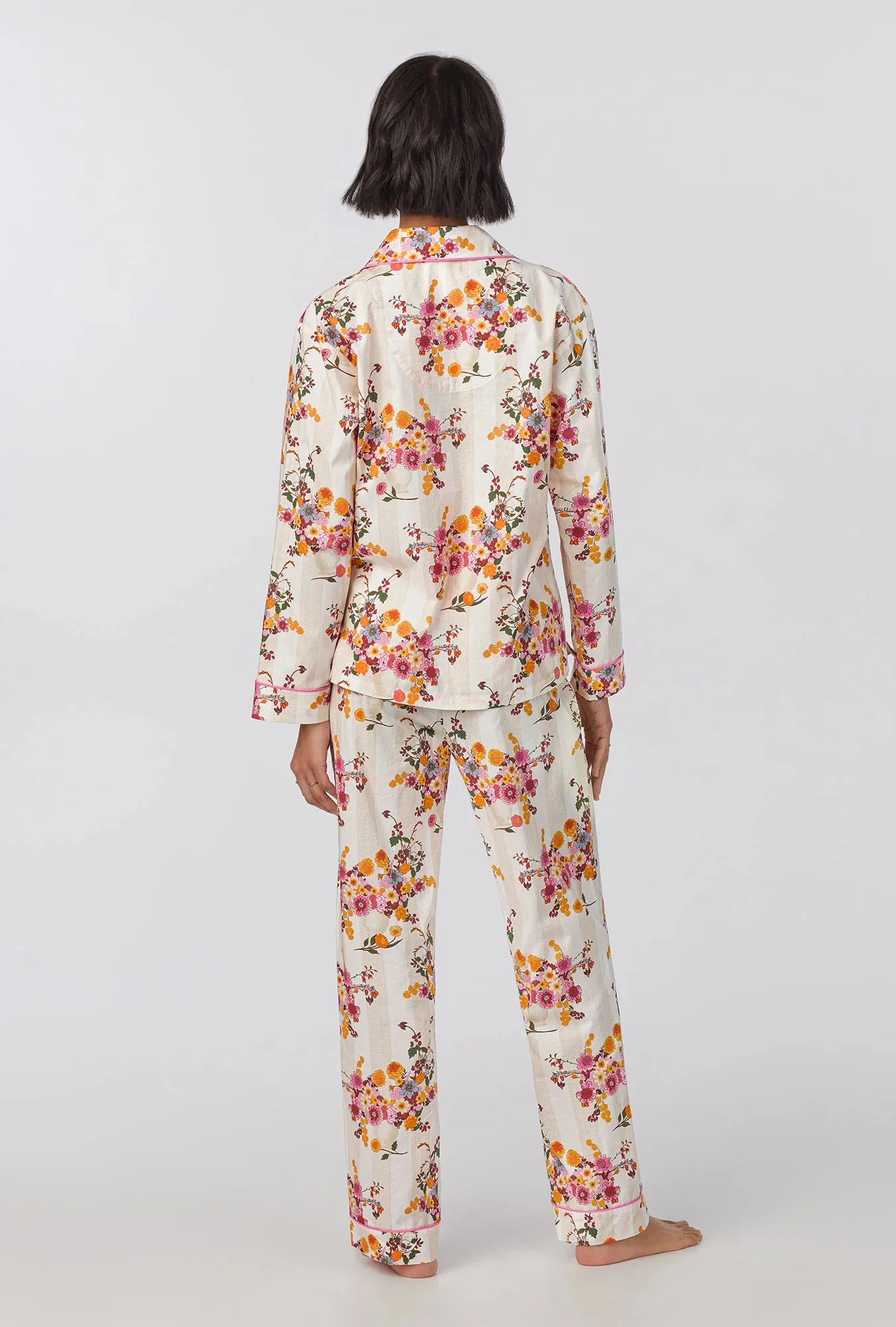 Bedhead Long Sleeve Woven Cotton Poplin PJ Set - Chalet Floral