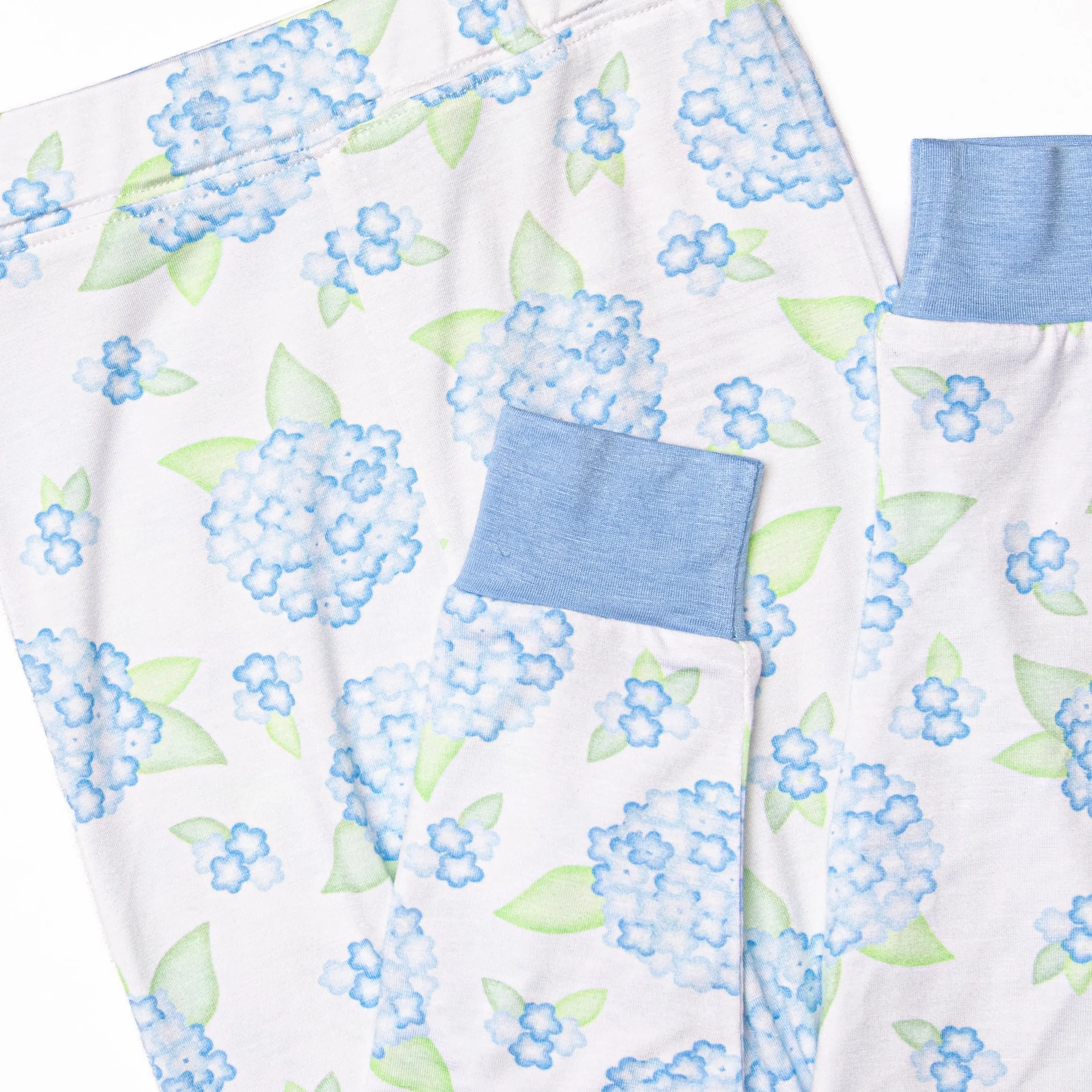 Bedtime Blossoms Bamboo Pajama Set, Blue
