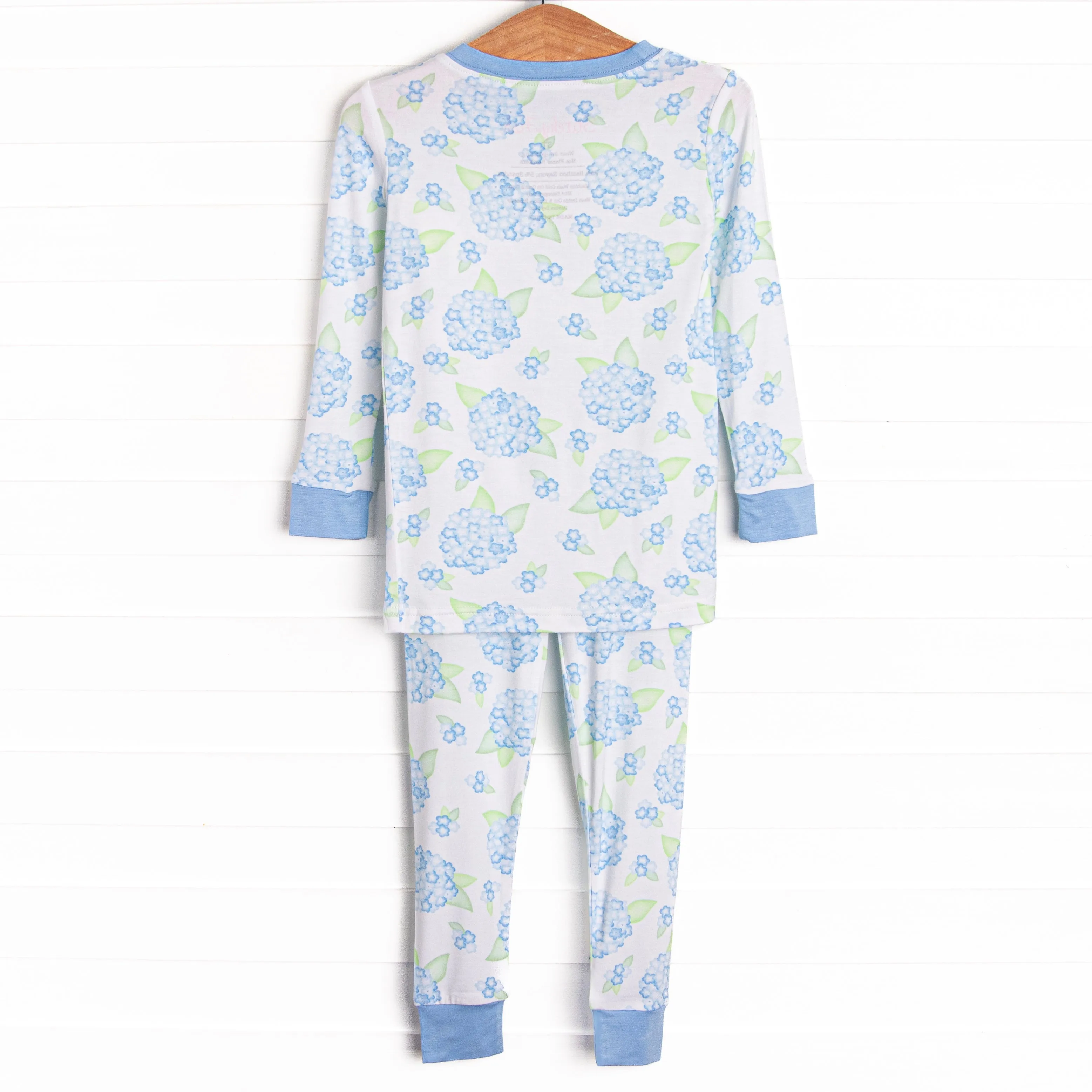 Bedtime Blossoms Bamboo Pajama Set, Blue