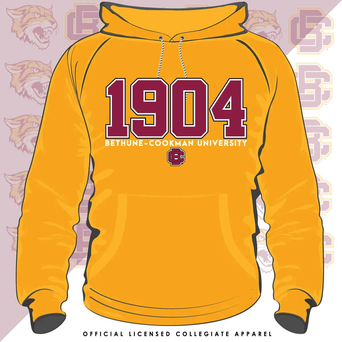Bethune-Cookman | EST. Gold Unisex Hoodies (**)