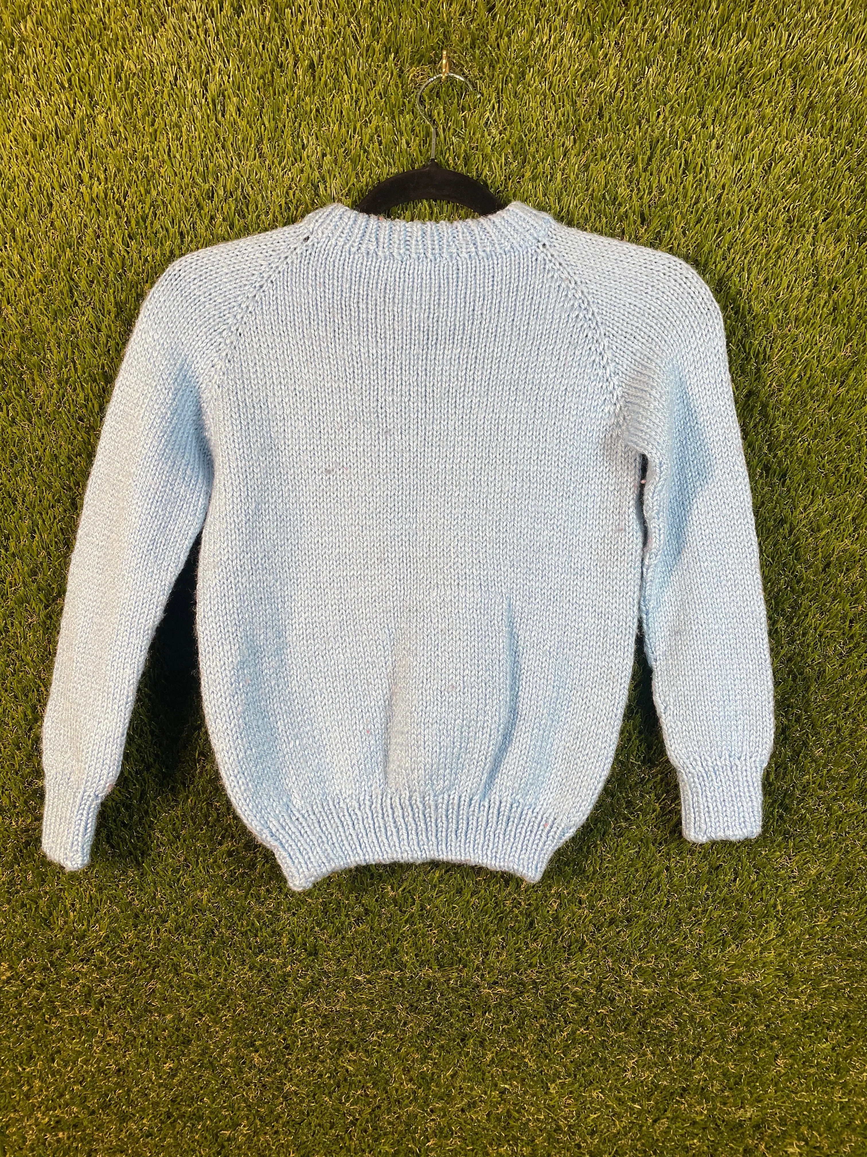 Biker Knit Blue Kid's Sweater