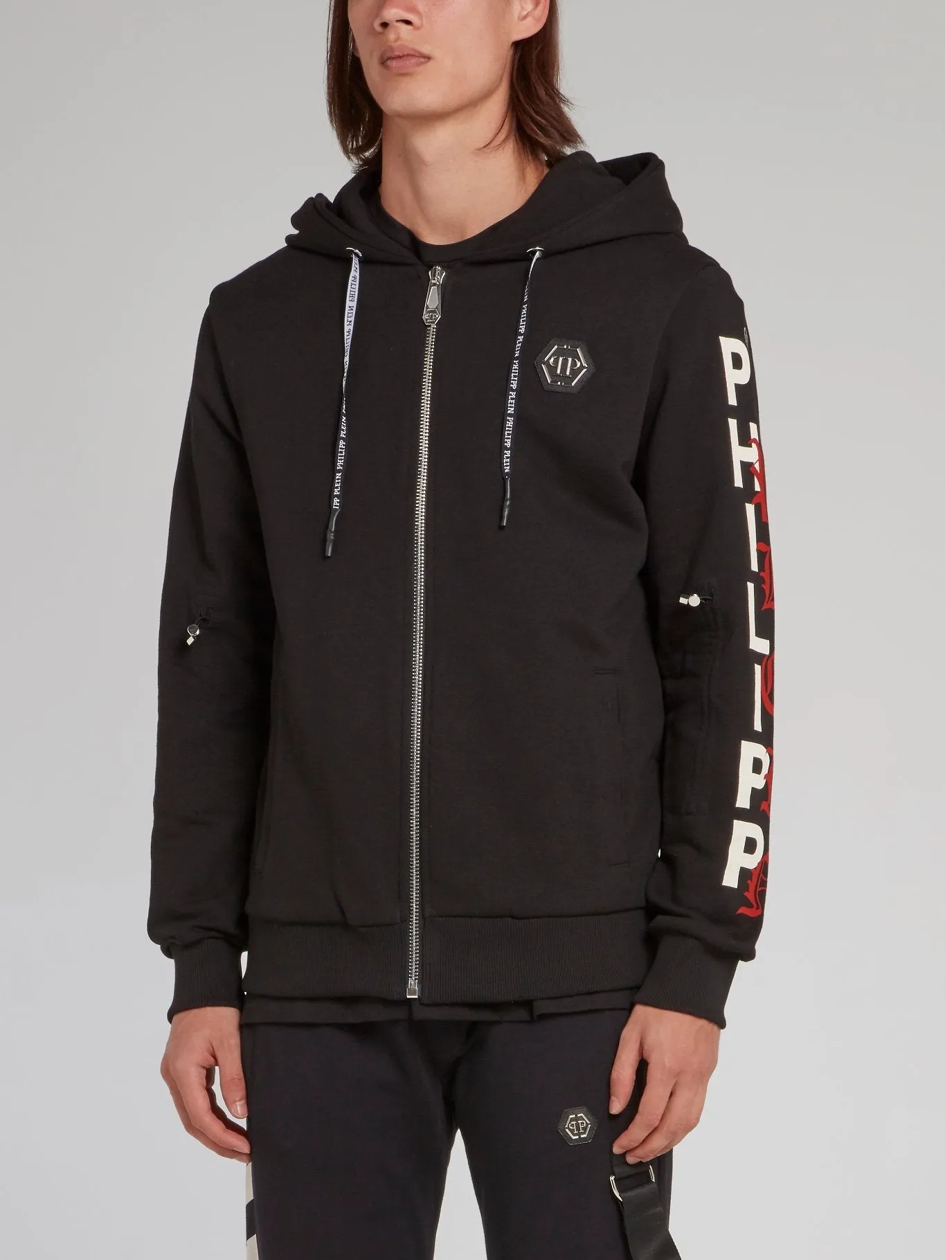 Black Dollar Skull Sweat Jacket