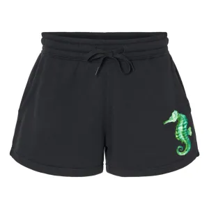 Black Tide Shorts - Green Seahorse