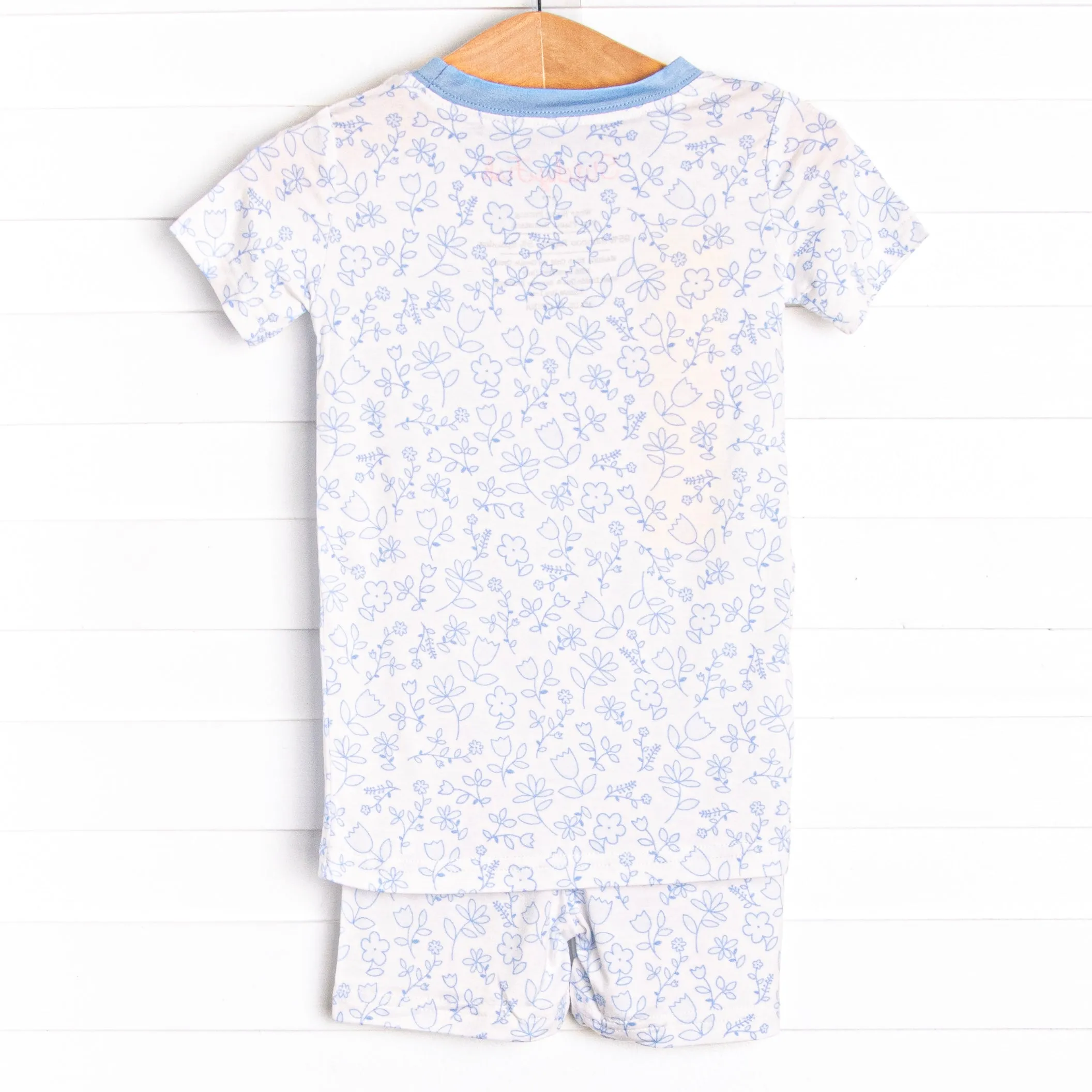 Blue Willow Bamboo Pajama Short Set, Blue