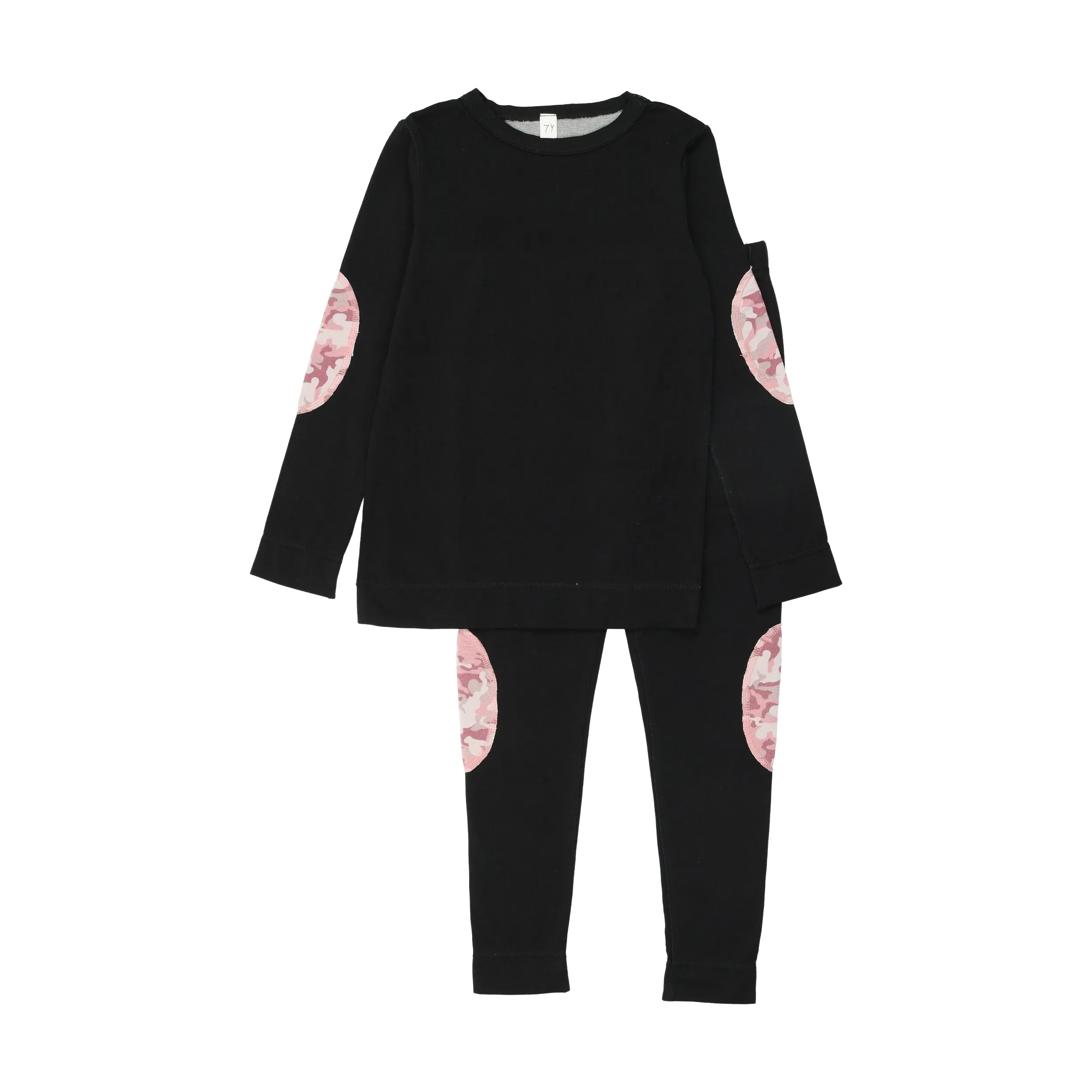 Bopop Pink Army Patch Print Pajamas