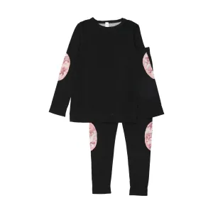 Bopop Pink Army Patch Print Pajamas