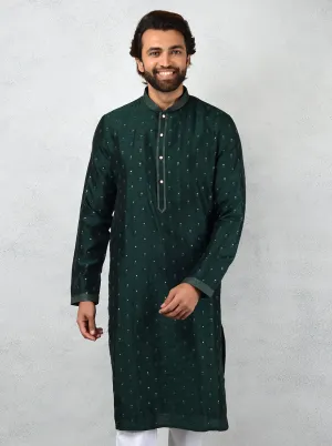 Bottle Green Kurta Set | Azania