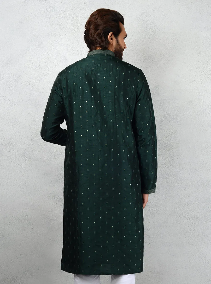 Bottle Green Kurta Set | Azania