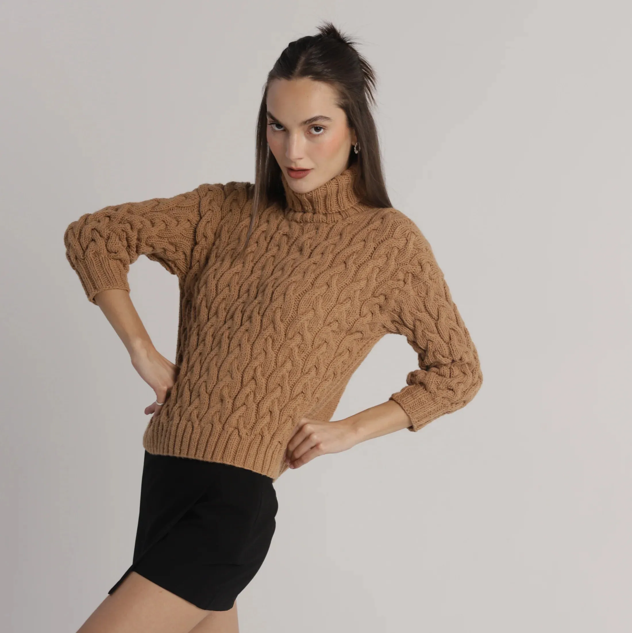Braided Knit Sweater