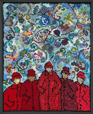 Bright Lights and Red Coats 15" x 19" Framed