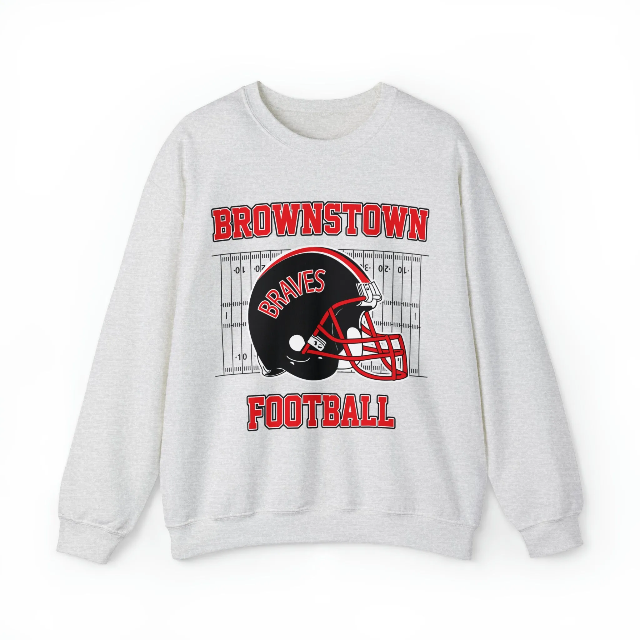 Brownstown Braves Football Crewneck Sweatshirt