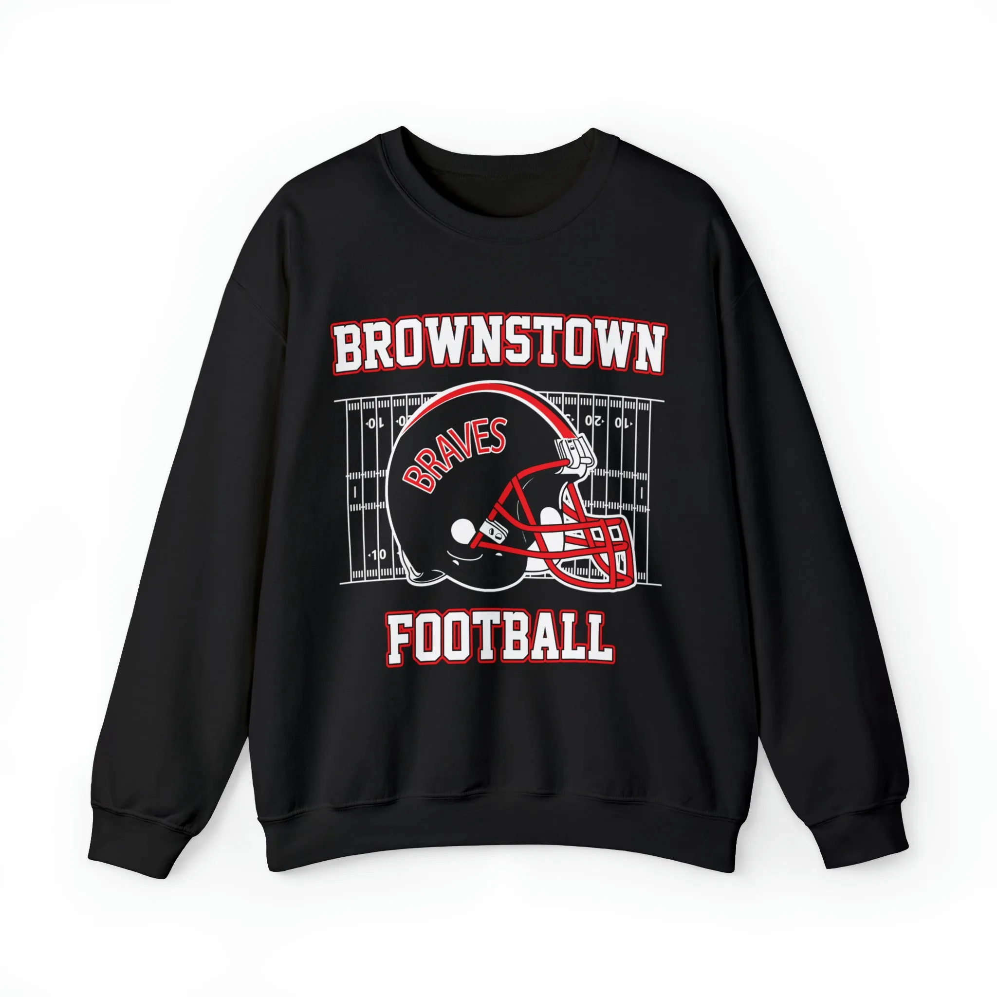 Brownstown Braves Football Crewneck Sweatshirt