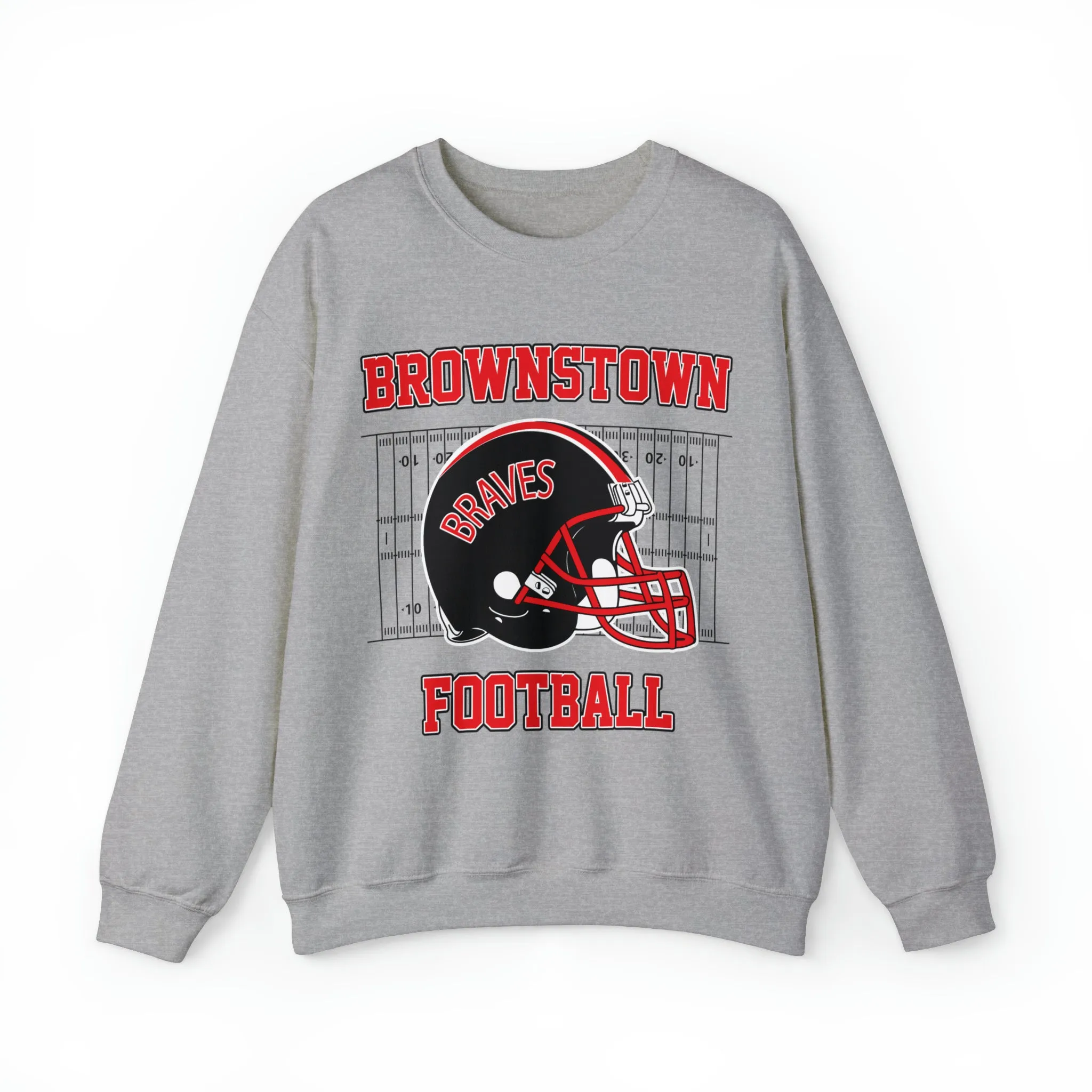 Brownstown Braves Football Crewneck Sweatshirt