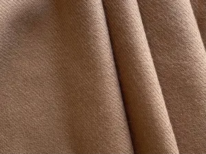 Brushed Dromedary Camel Twill Wool Coating (Made in Italy)