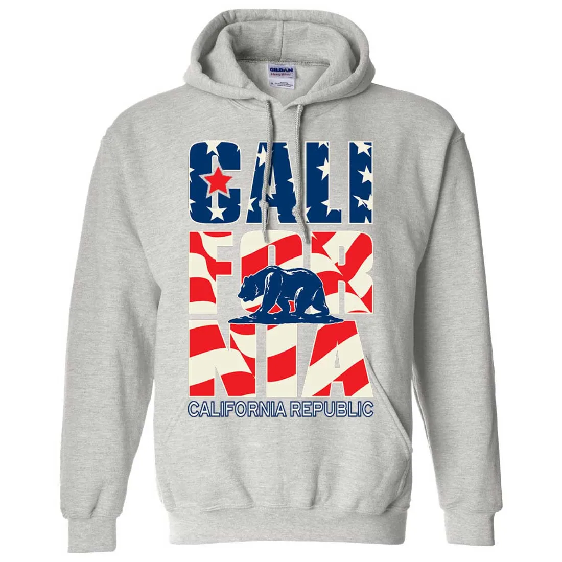 California Republic USA Flag Sweatshirt Hoodie