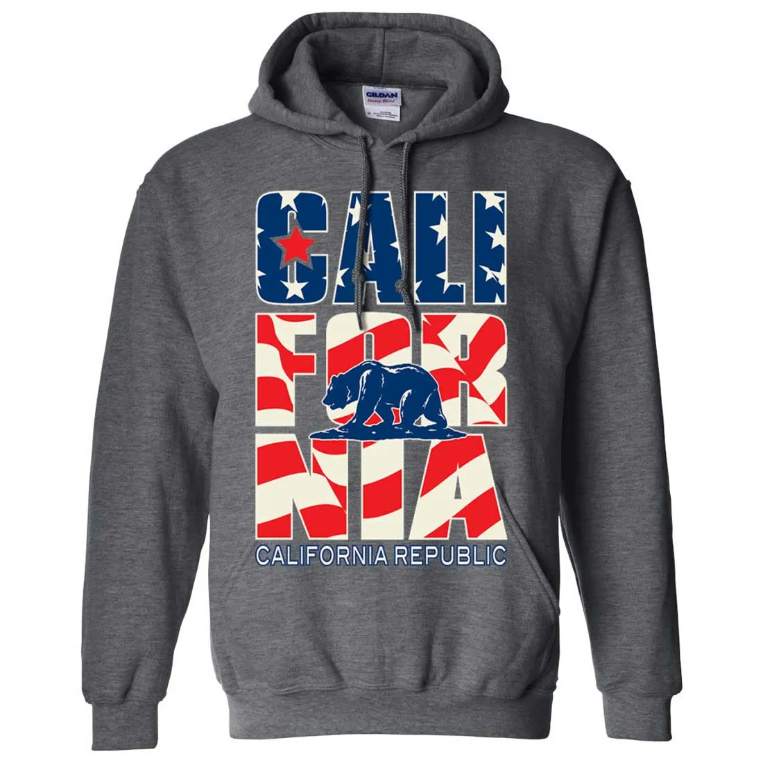 California Republic USA Flag Sweatshirt Hoodie